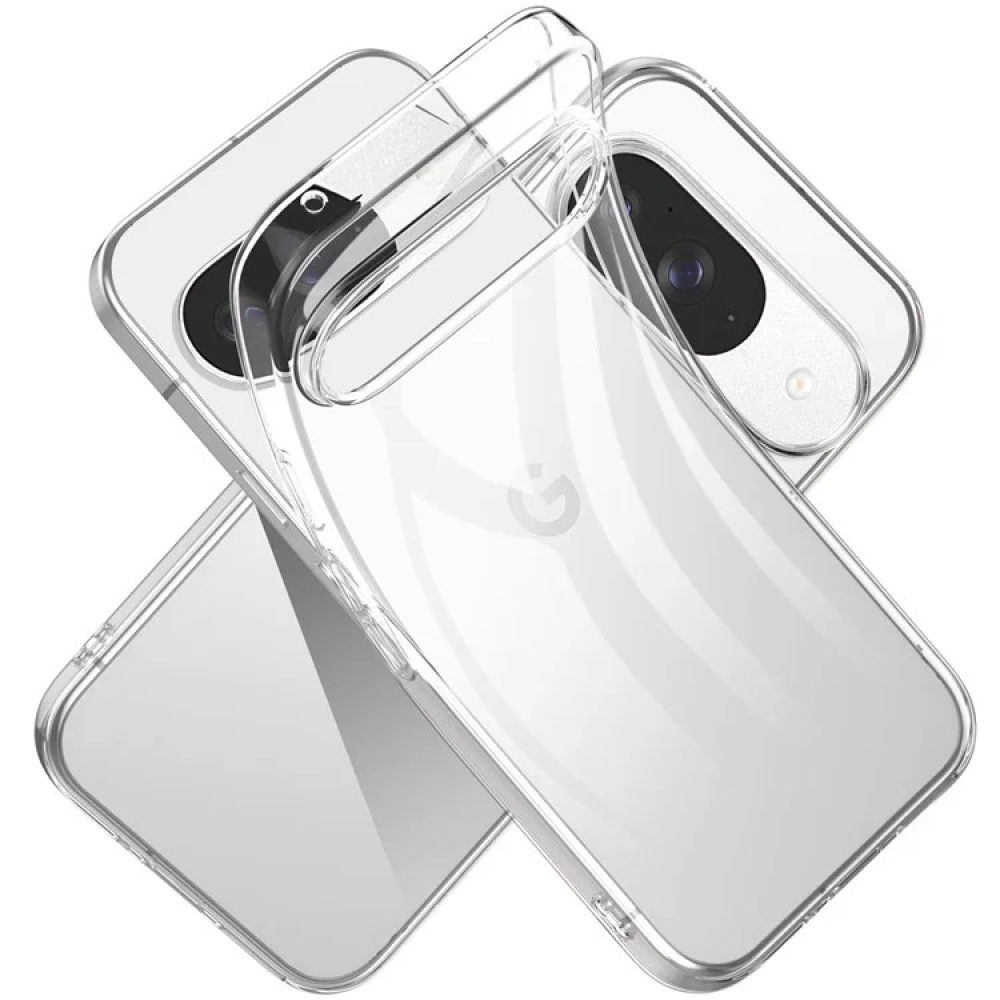 Průhledný gelový obal na Google Pixel 9/9 Pro - průhledný