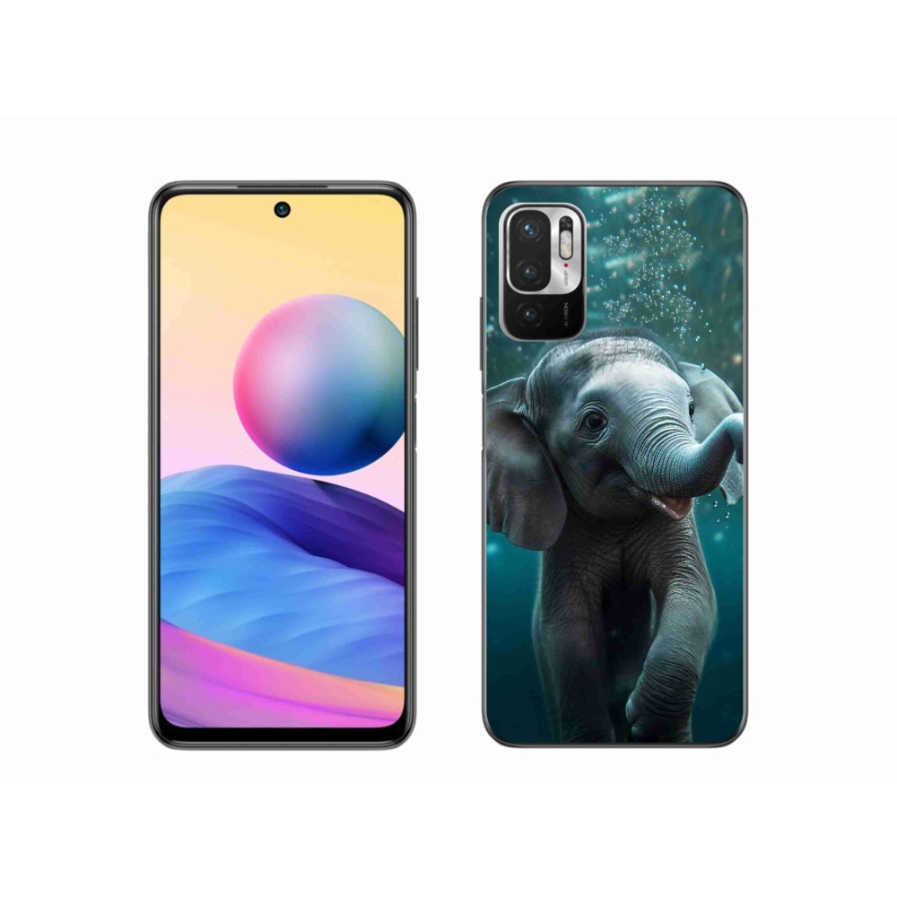 Gelový kryt mmCase na Xiaomi Redmi Note 10 5G - slůně pod vodou
