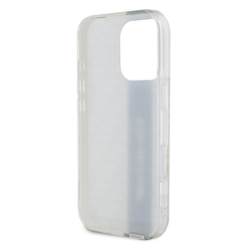 AMG Carbon Pattern Zadní Kryt pro iPhone 16 Pro White