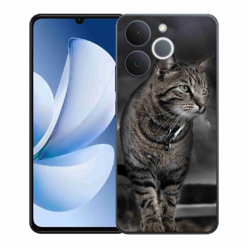Gelový kryt mmCase na Realme Note 70T - kočka