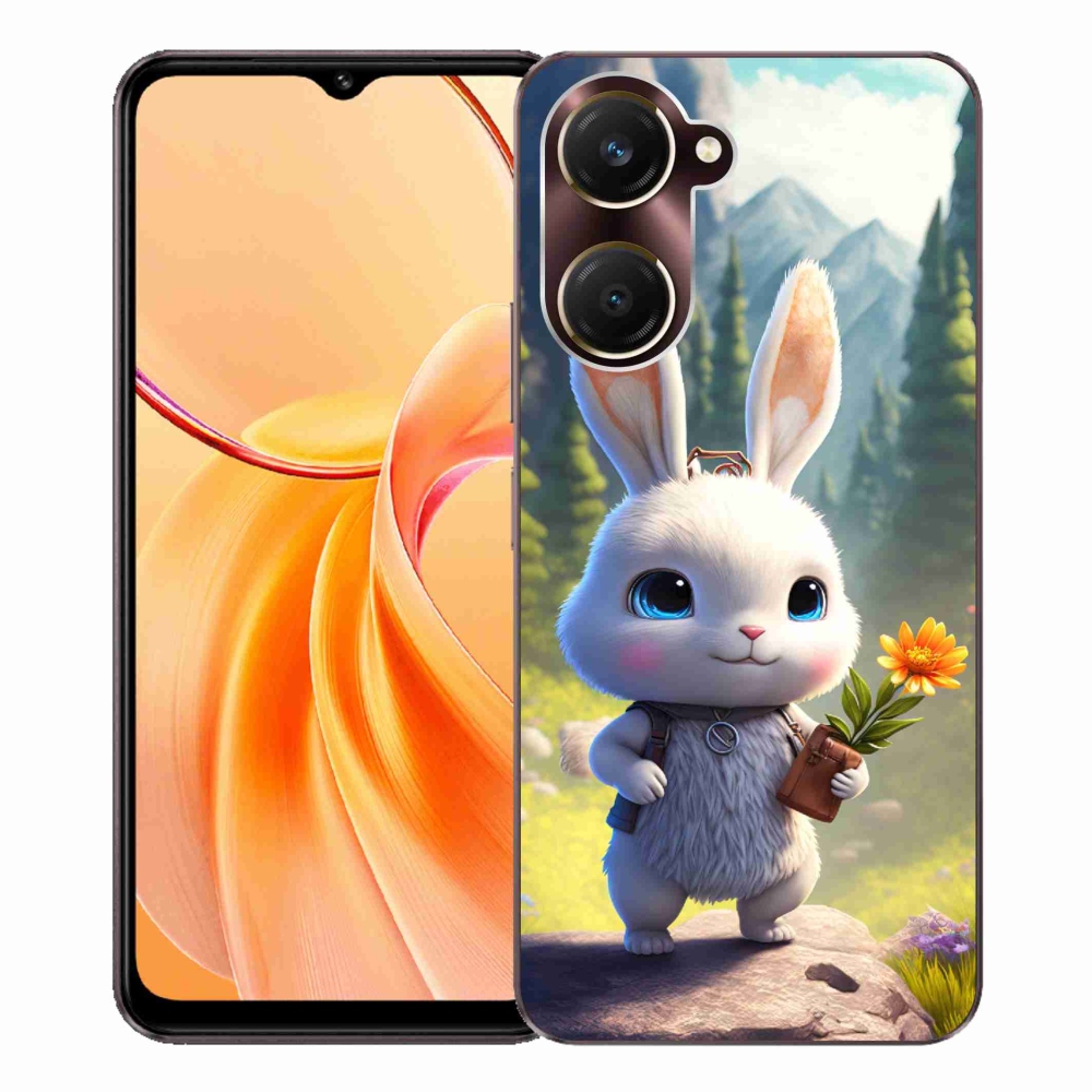Gelový kryt mmCase na Vivo Y28s 5G - roztomilý králíček