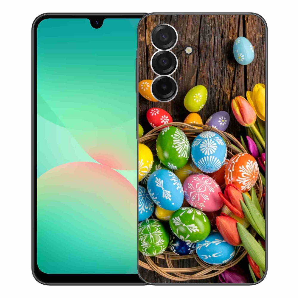 Gelový kryt mmCase na Samsung Galaxy A26 5G - velikonoční vajíčka