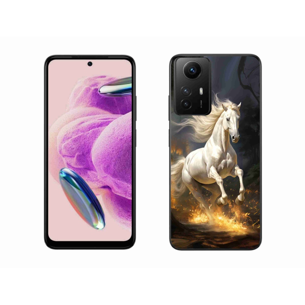 Gelový kryt mmCase na Xiaomi Redmi Note 12S - bílý kůň 2