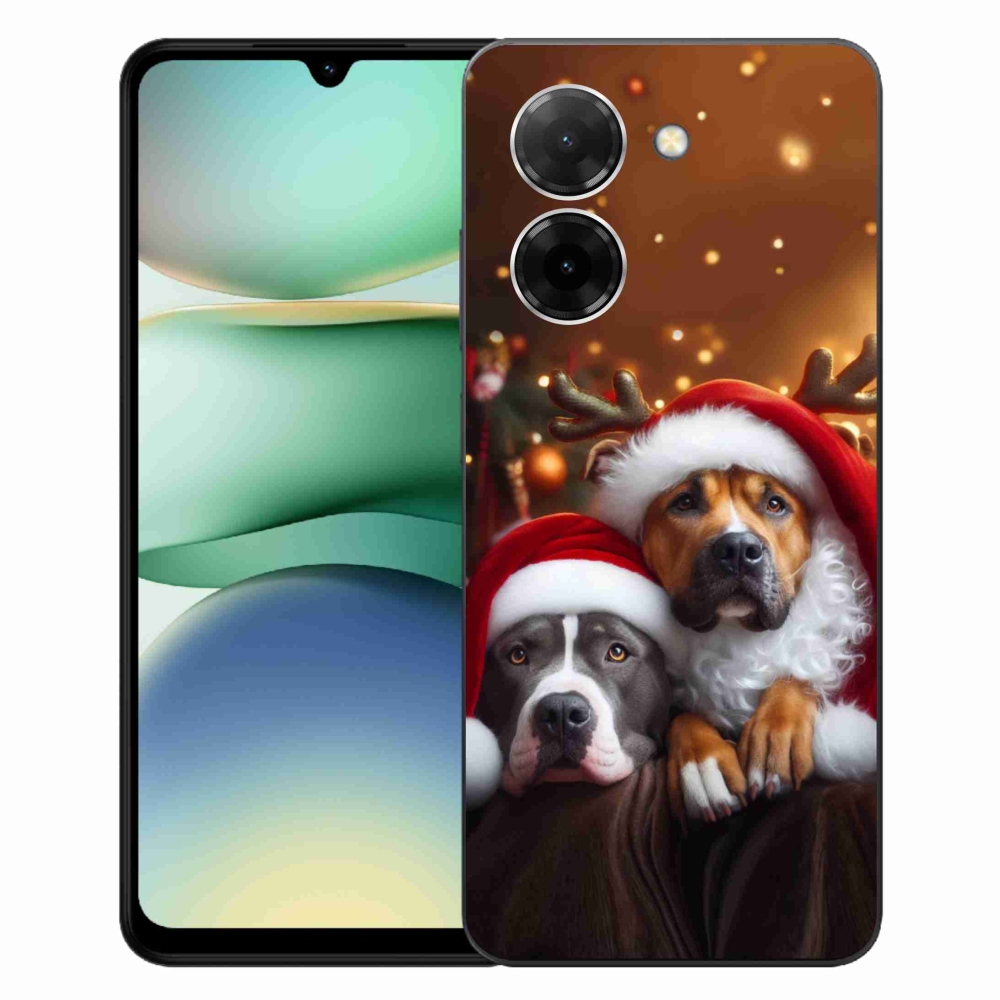 Gelový kryt mmCase na Xiaomi Redmi A5 (171.7x77.8x8.3mm) - vánoční psi