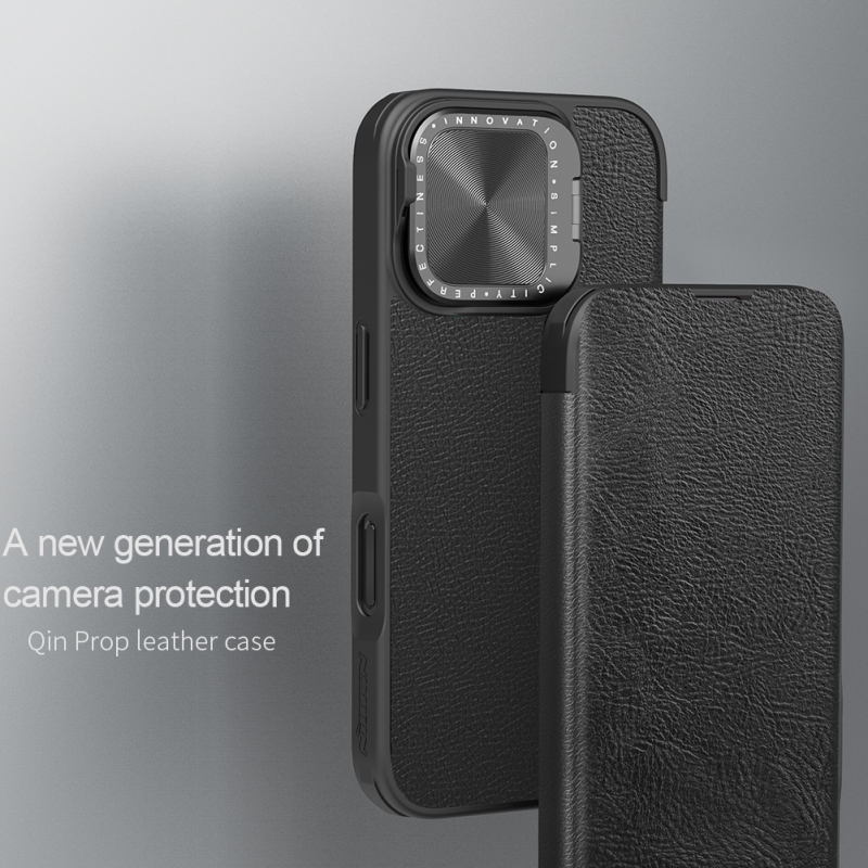 Nillkin Qin Book Prop Pouzdro pro Apple iPhone 16 Classic Black