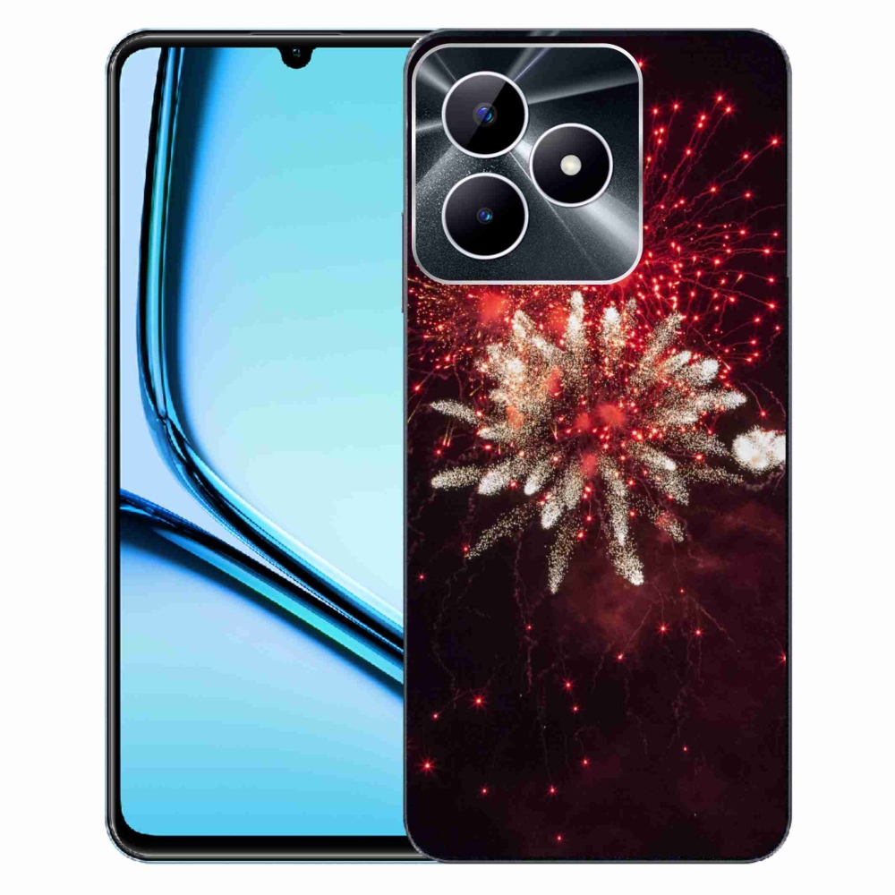 Gelový kryt mmCase na Realme Note 50 - ohňostroj