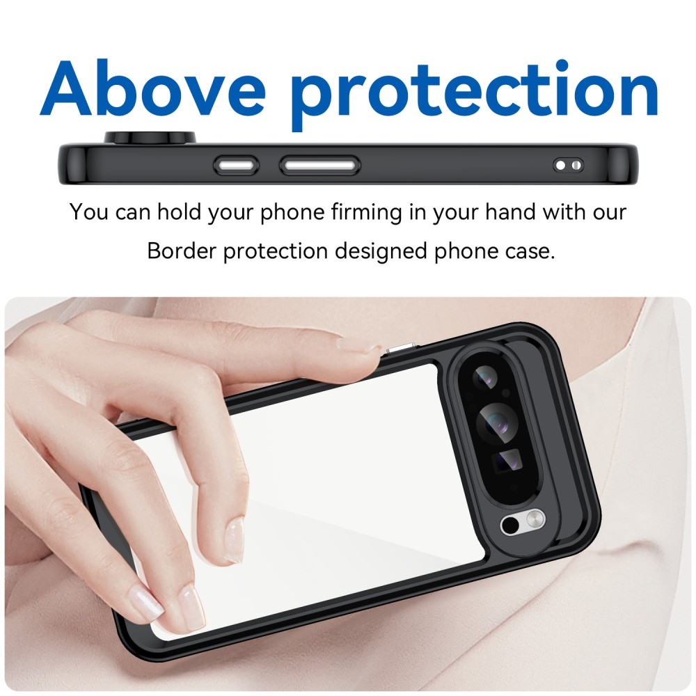 Gelový obal s pevnými zády na Google Pixel 9 Pro XL - černý