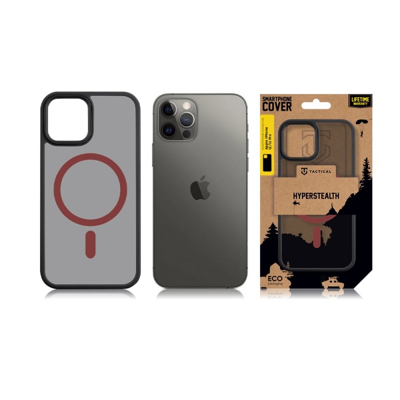 Tactical MagForce Hyperstealth 2.0 Kryt pro iPhone 12/12 Pro Black/Red