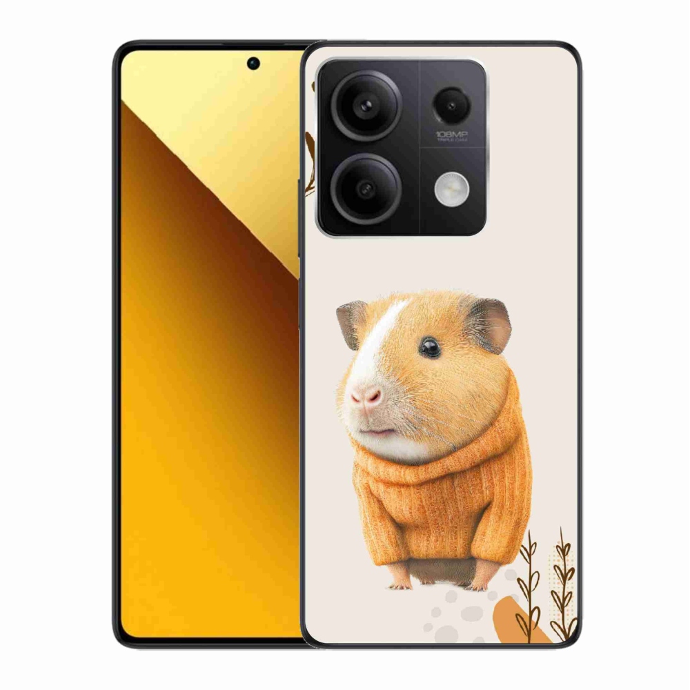 Gelový kryt mmCase na Xiaomi Redmi Note 13 5G - morče ve svetru