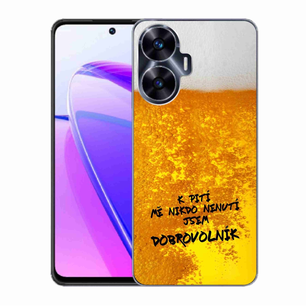Gelový kryt mmCase na Realme C55 - pivní motiv 4