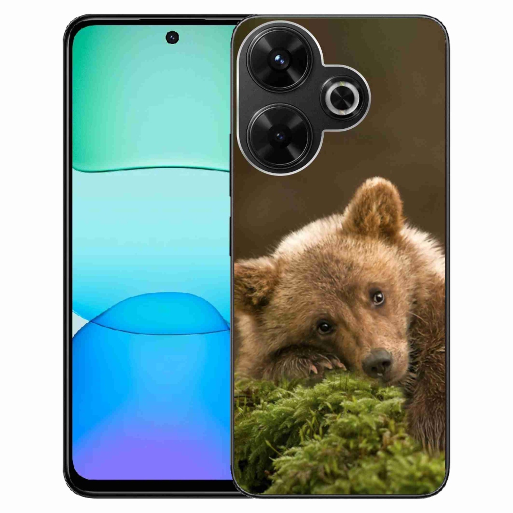 Gelový kryt mmCase na Xiaomi Redmi 13 4G/Poco M6 4G - medvěd