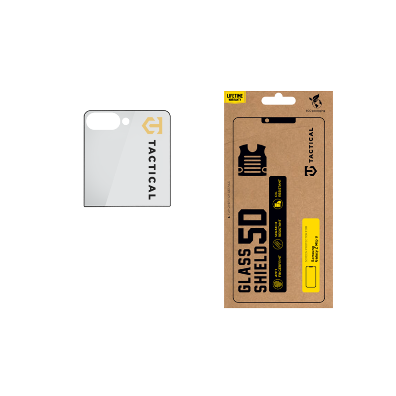 Tactical Glass Shield 5D sklo pro Samsung Galaxy Z Flip 8 Black (Vnější) 