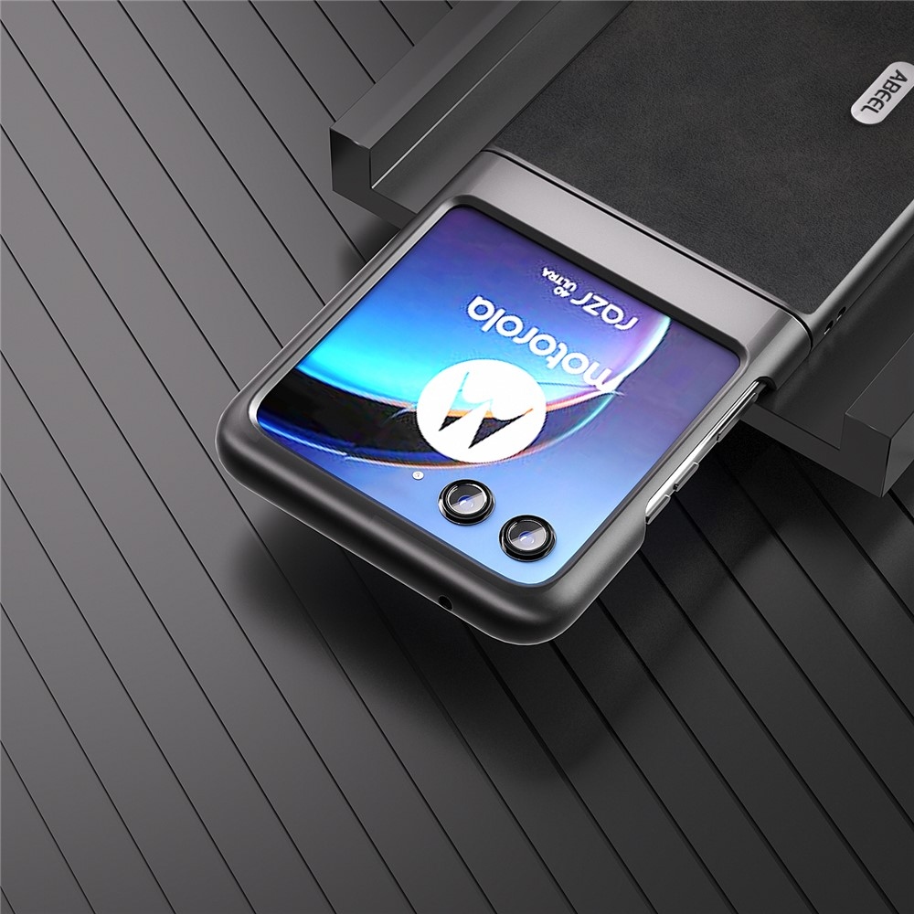 ABEEL plastový obal s pevnými zády na Motorola Razr 40 Ultra 5G - černý