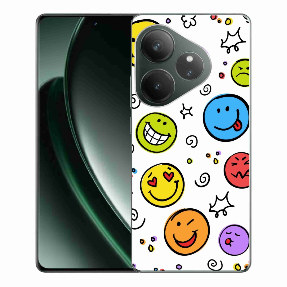 Gelový kryt mmCase na Realme GT 6 5G/GT 6T 5G - smajlíci