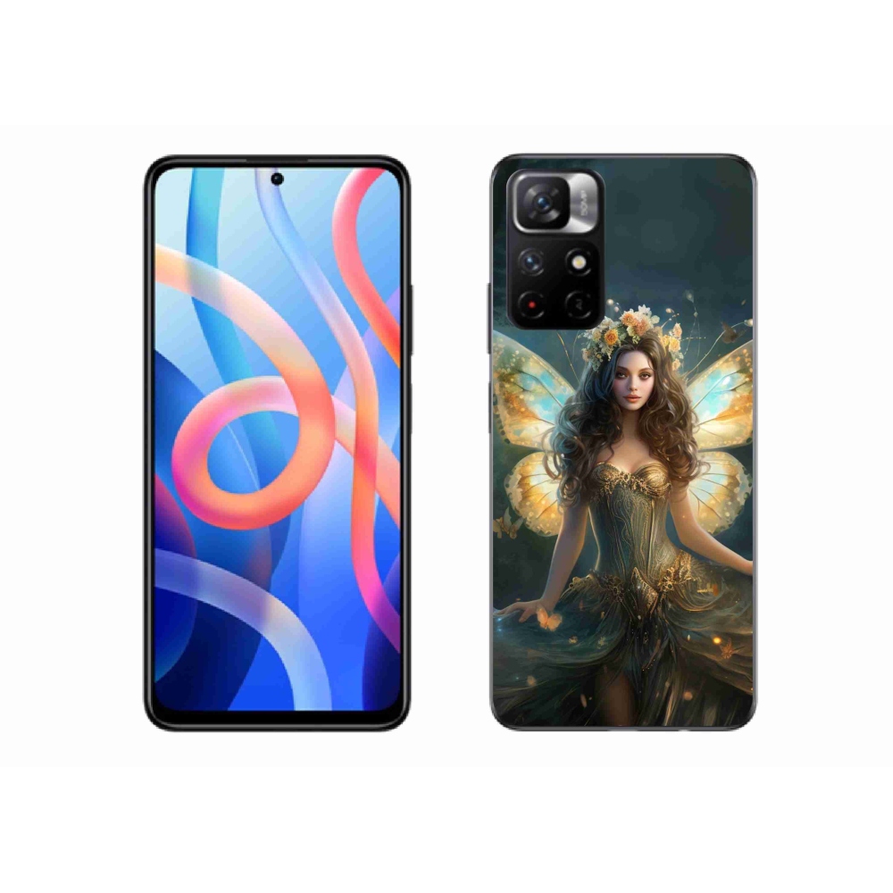 Gelový kryt mmCase na Xiaomi Redmi Note 11S 5G - motýlí žena