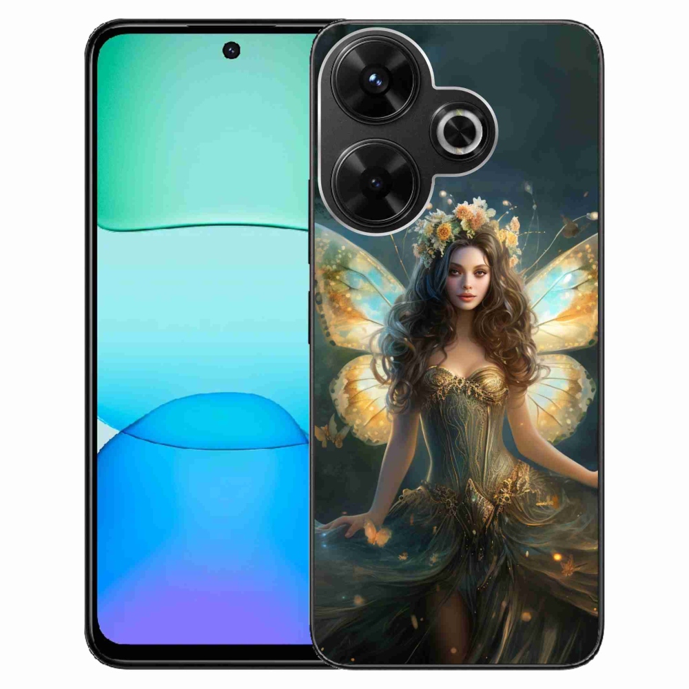 Gelový kryt mmCase na Xiaomi Redmi 13 4G/Poco M6 4G - motýlí žena