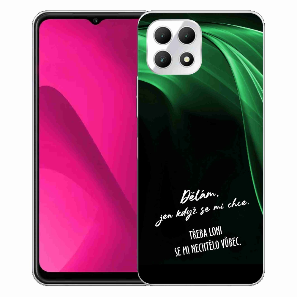 Gelový kryt mmCase na T-Mobile T Phone 2 - vtipný text 12 černé pozadí