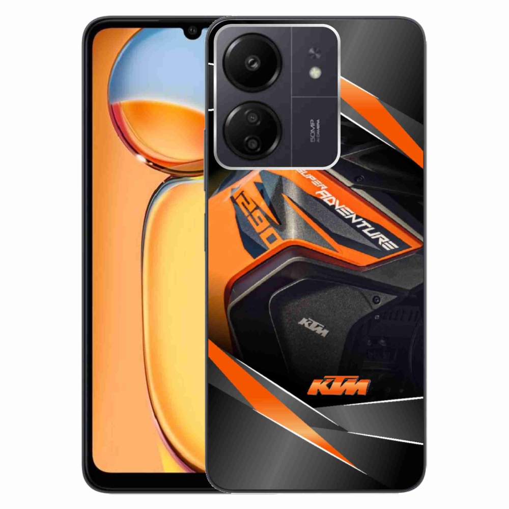 Gelový kryt mmCase na Xiaomi Poco C65/Redmi 13C - motorka ktm