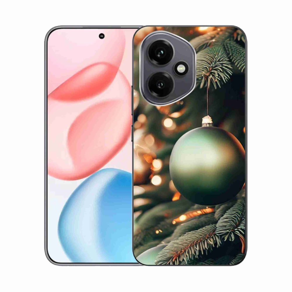 Gelový kryt mmCase na Honor 400 - vánoční ozdoby 1
