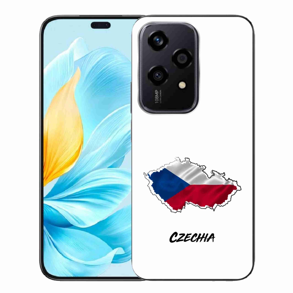 Gelový kryt mmCase na Honor 200 Lite 5G - Czechia bílé pozadí