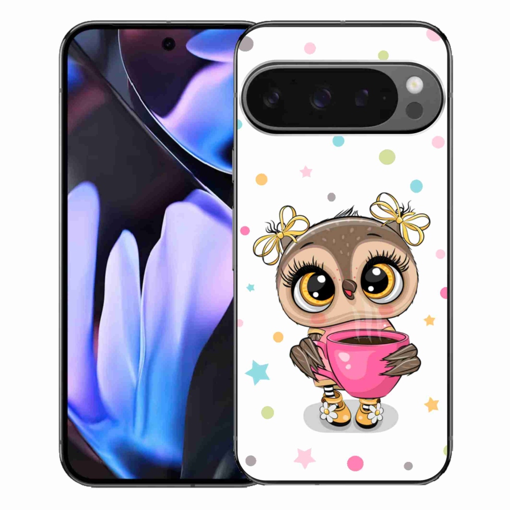 Gelový kryt mmCase na Google Pixel 9 Pro XL - kreslená sovička