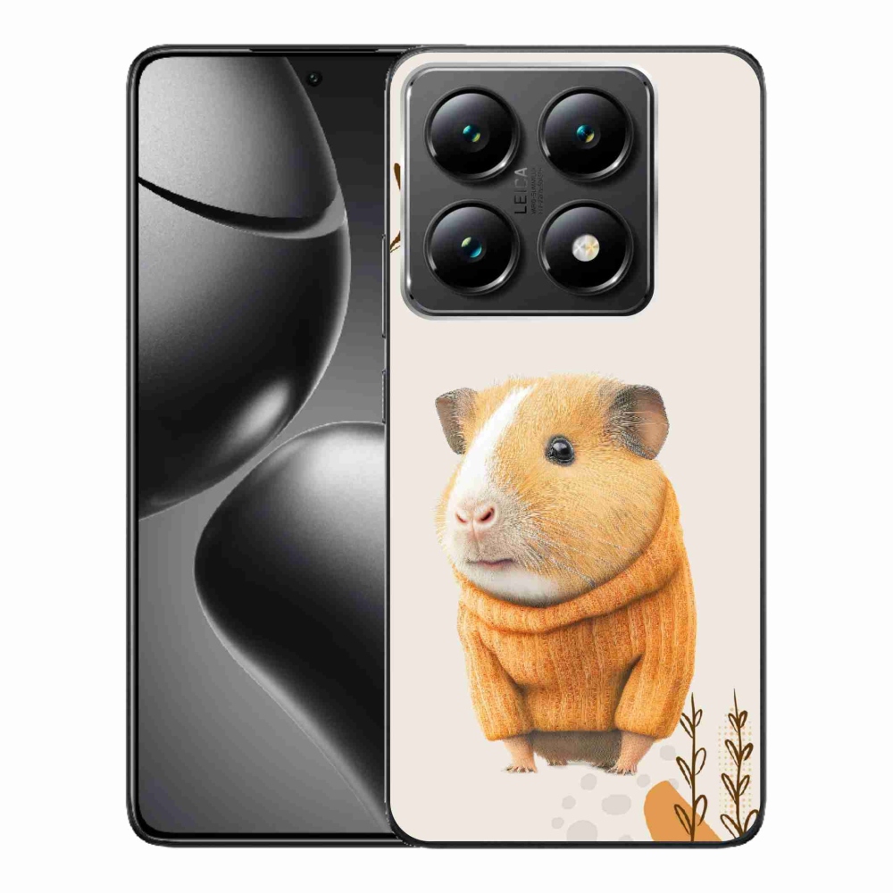 Gelový kryt mmCase na Xiaomi 14T Pro - morče ve svetru