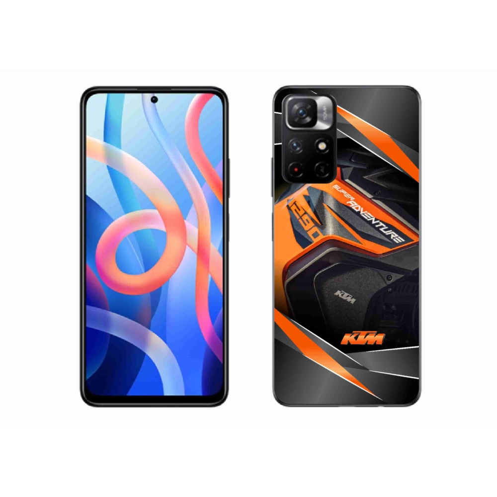 Gelový kryt mmCase na Xiaomi Redmi Note 11S 5G - motorka ktm