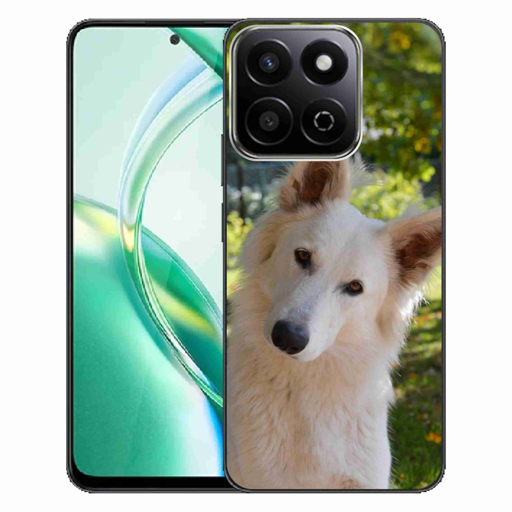 Gelový kryt mmCase na Honor 200 Smart 5G - bílý švýcarský ovčák 1