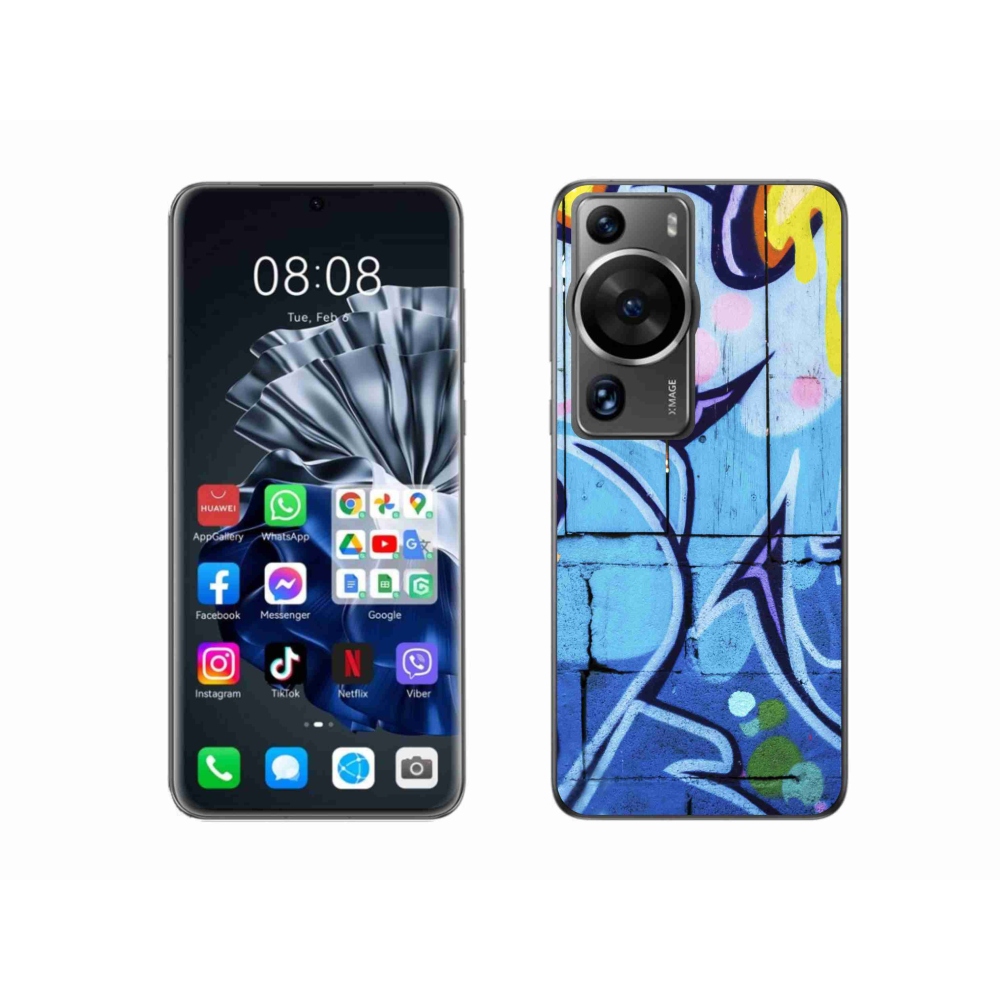Gelový kryt mmCase na Huawei P60 Pro - graffiti