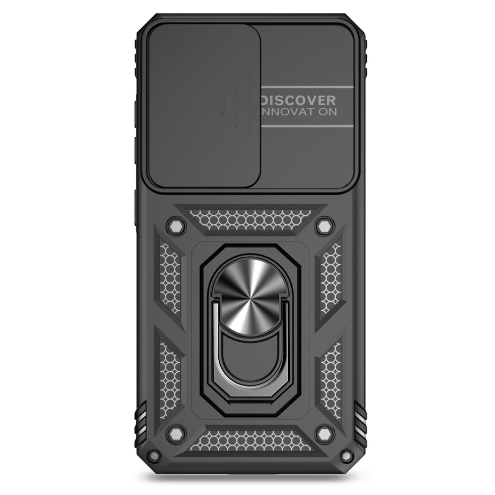 Ring odolný kryt na Samsung Galaxy S25+ - černý