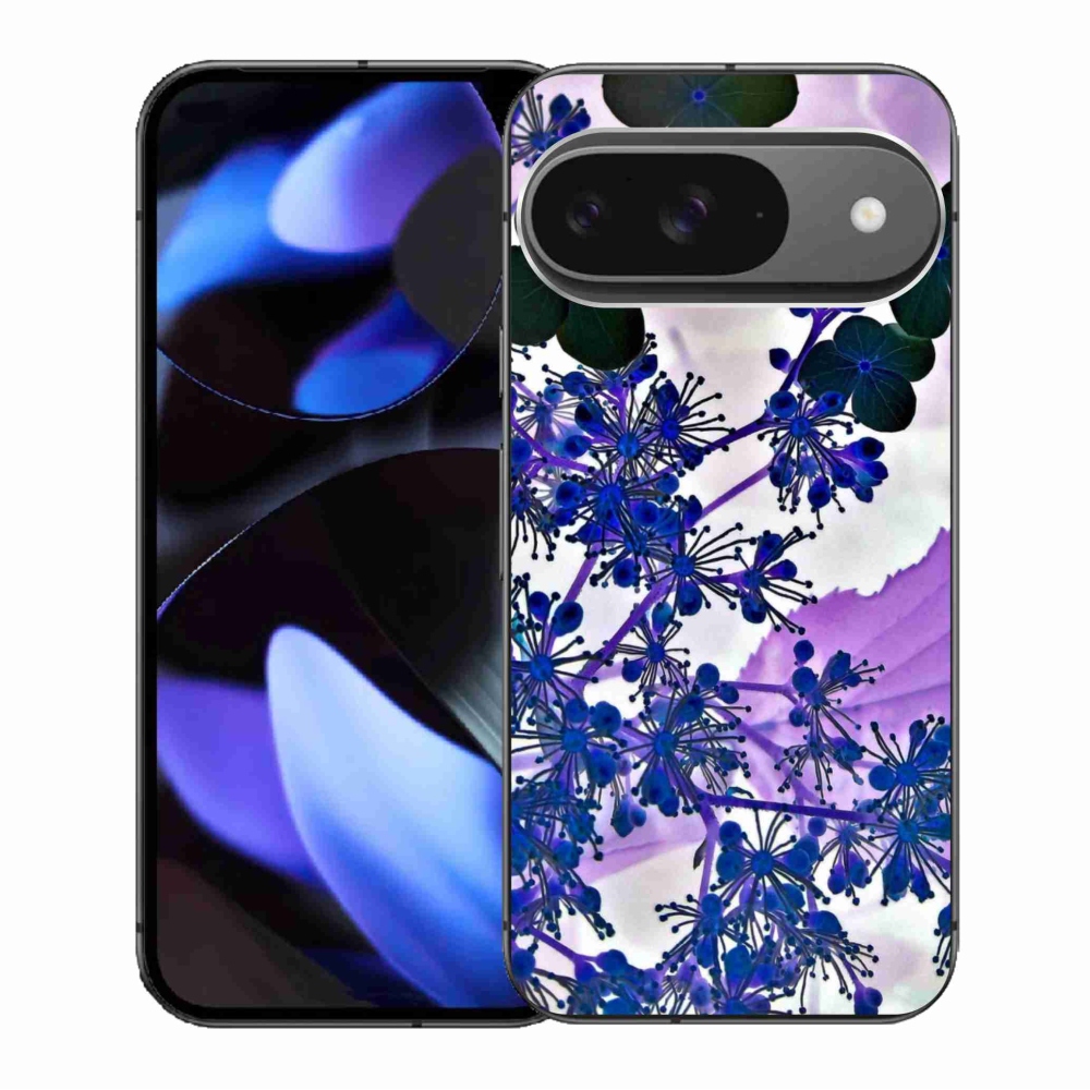 Gelový kryt mmCase na Google Pixel 9/9 Pro - květ hortenzie