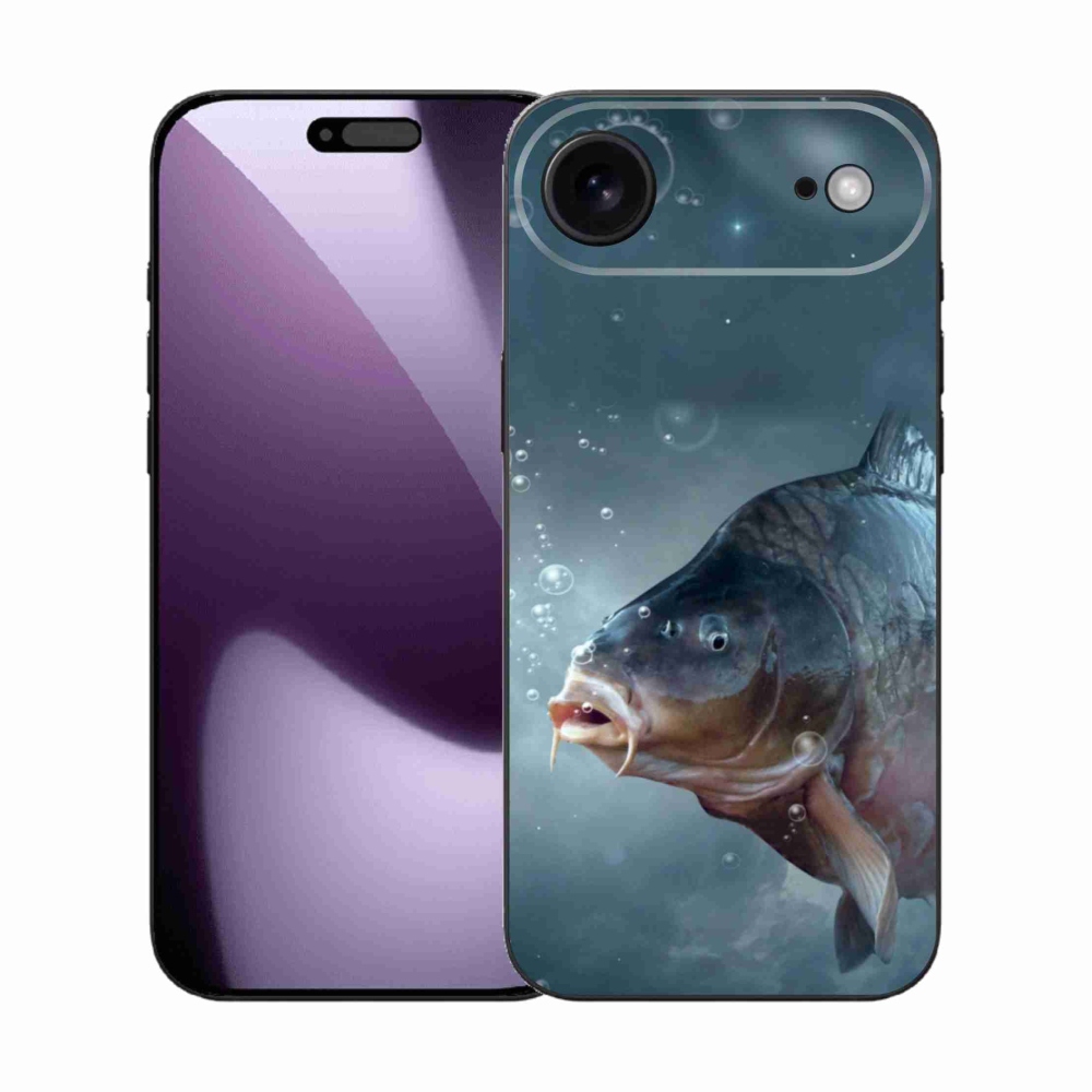 Gelový kryt mmCase na iPhone 17 Air - kapr a bublinky