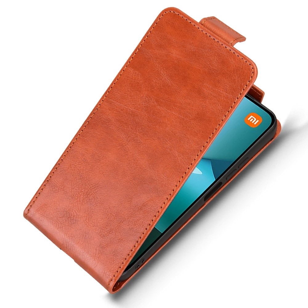Vert flipové pouzdro na Xiaomi Redmi 15C 4G (171mm)/Poco C85 4G (171mm) - oranžové