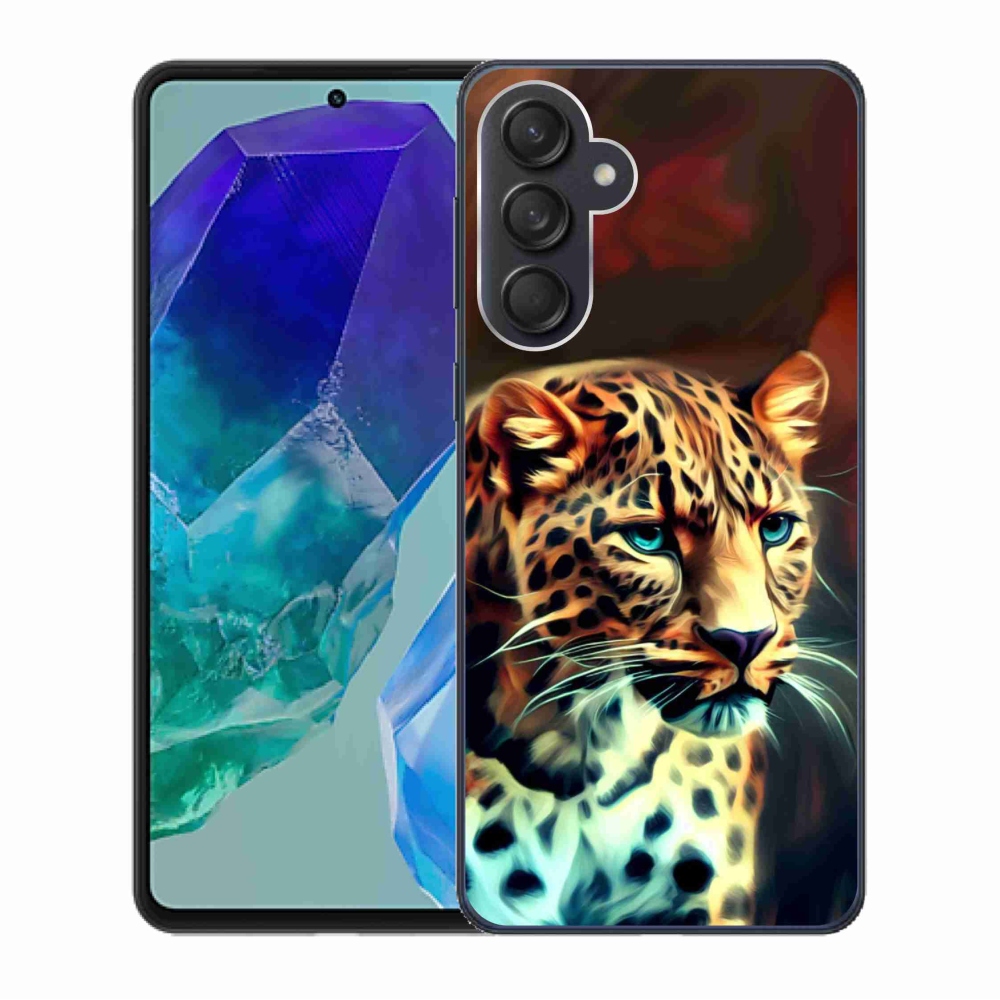 Gelový kryt mmCase na Samsung Galaxy M55 5G - leopard