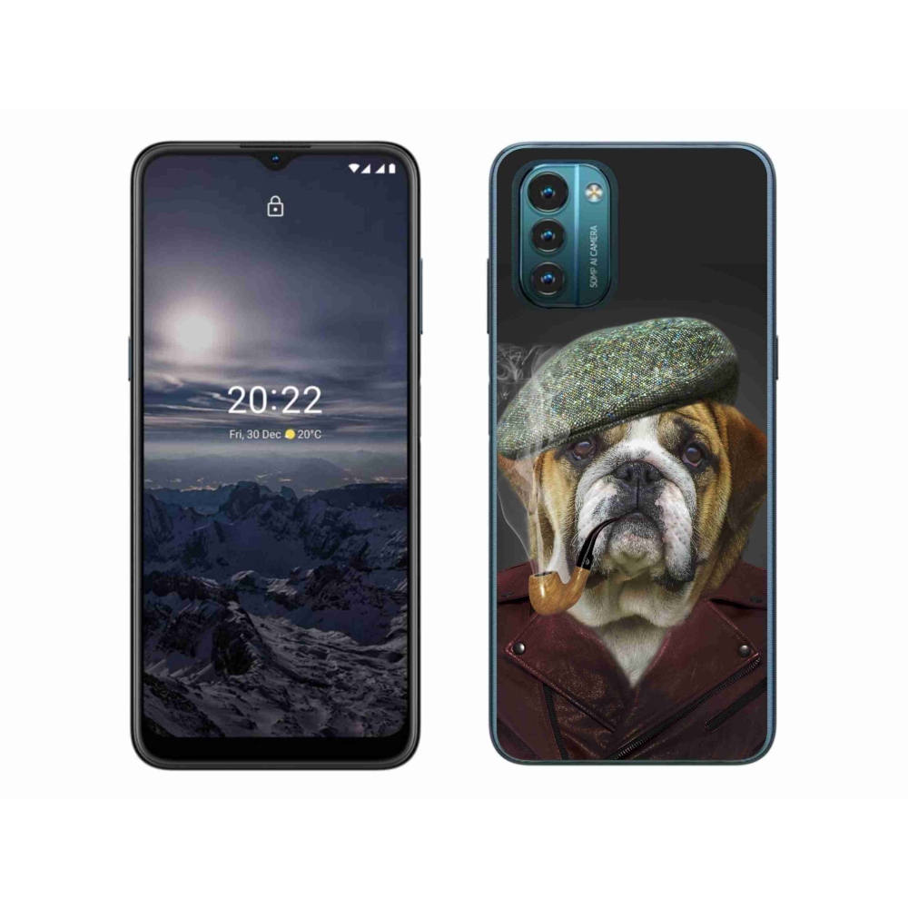 Gelový kryt mmCase na Nokia G11/G21 - pes s fajfkou