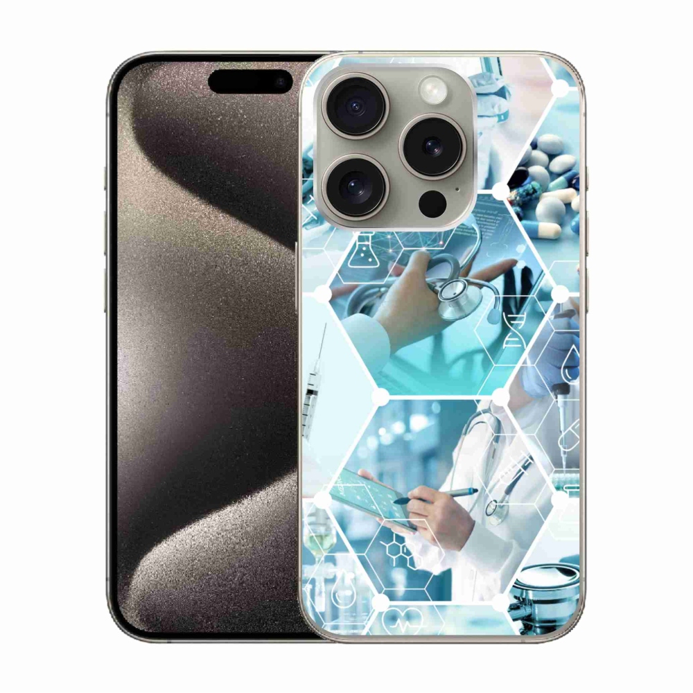 Gelový kryt mmCase na iPhone 15 Pro - zdravotnictví