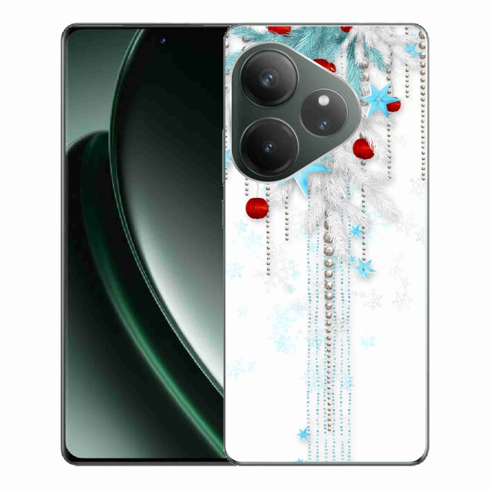 Gelový kryt mmCase na Realme GT 6 5G/GT 6T 5G - vánoční ozdoby