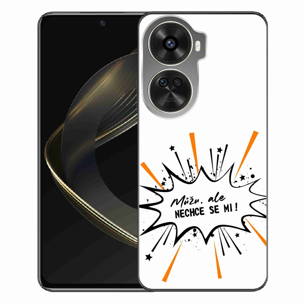 Gelový kryt mmCase na Huawei Nova 12 SE - vtipný text 11 bílé pozadí