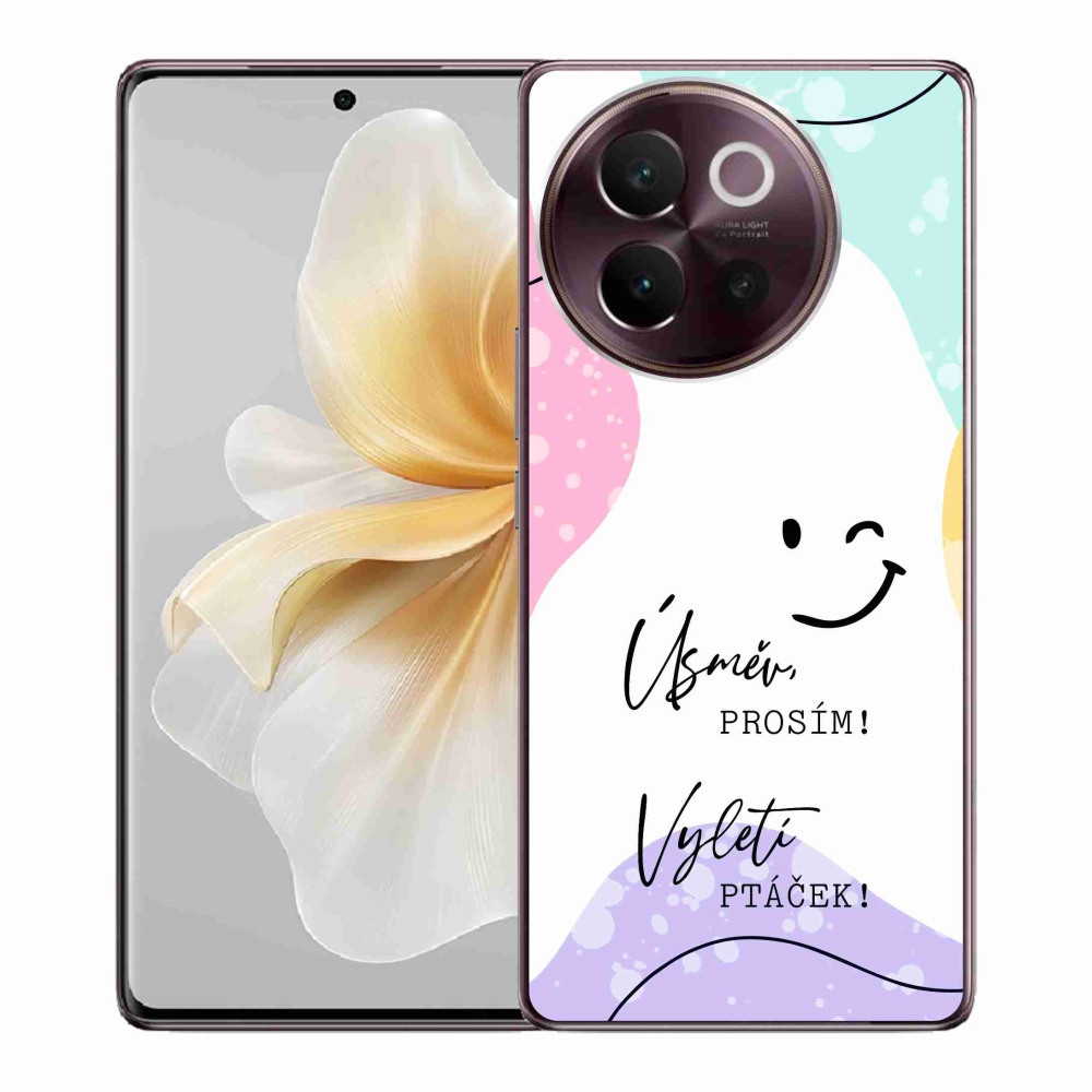 Gelový kryt mmCase na Vivo V40 Lite 5G - vtipný text 4 bílé pozadí