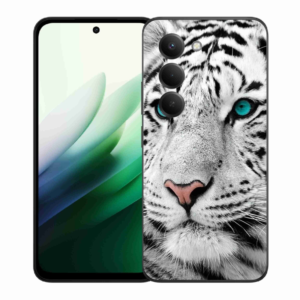 Gelový kryt mmCase na Xiaomi Redmi 15 5G (169mm) - bílý tygr