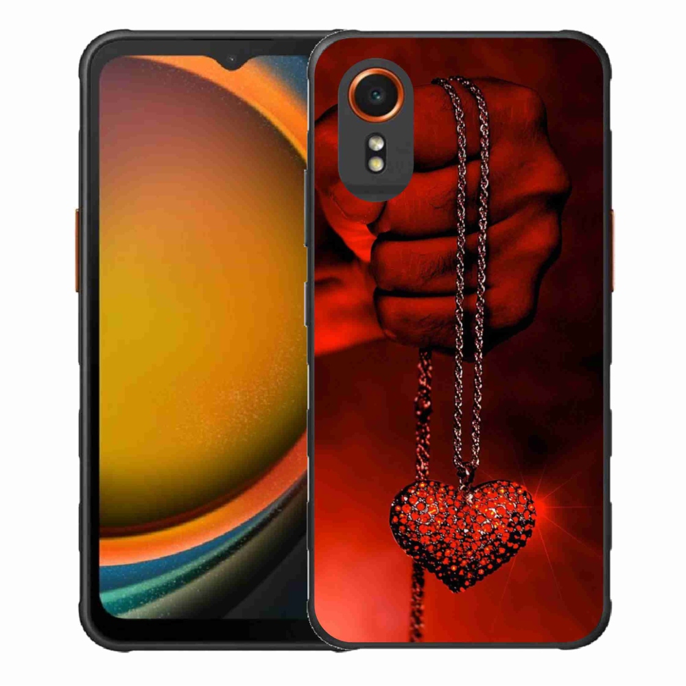 Gelový kryt mmCase na Samsung Galaxy Xcover 7 - náhrdelník