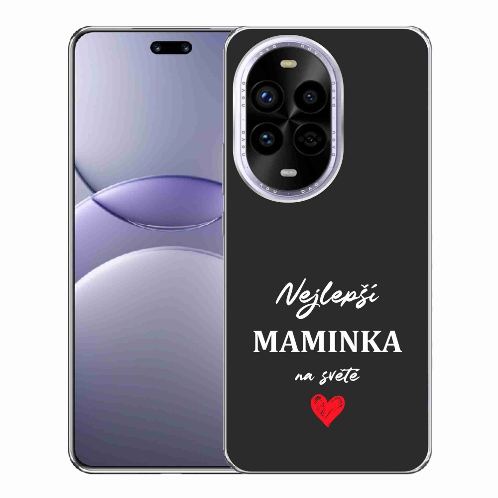 Gelový kryt mmCase na Huawei Nova 13 Pro 5G - nejlepší maminka 1 černé pozadí