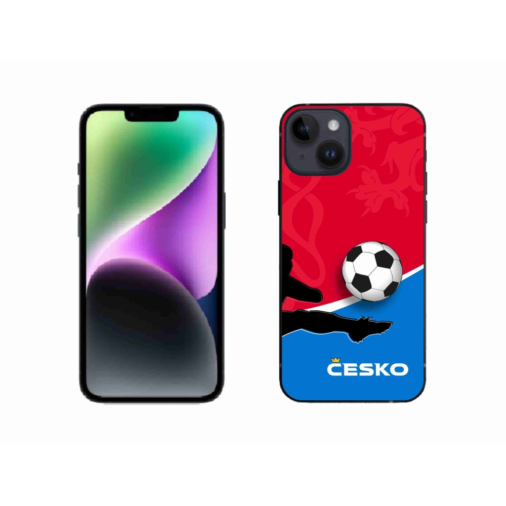 Gelový kryt mmCase na iPhone 14 - fotbal Česko 2