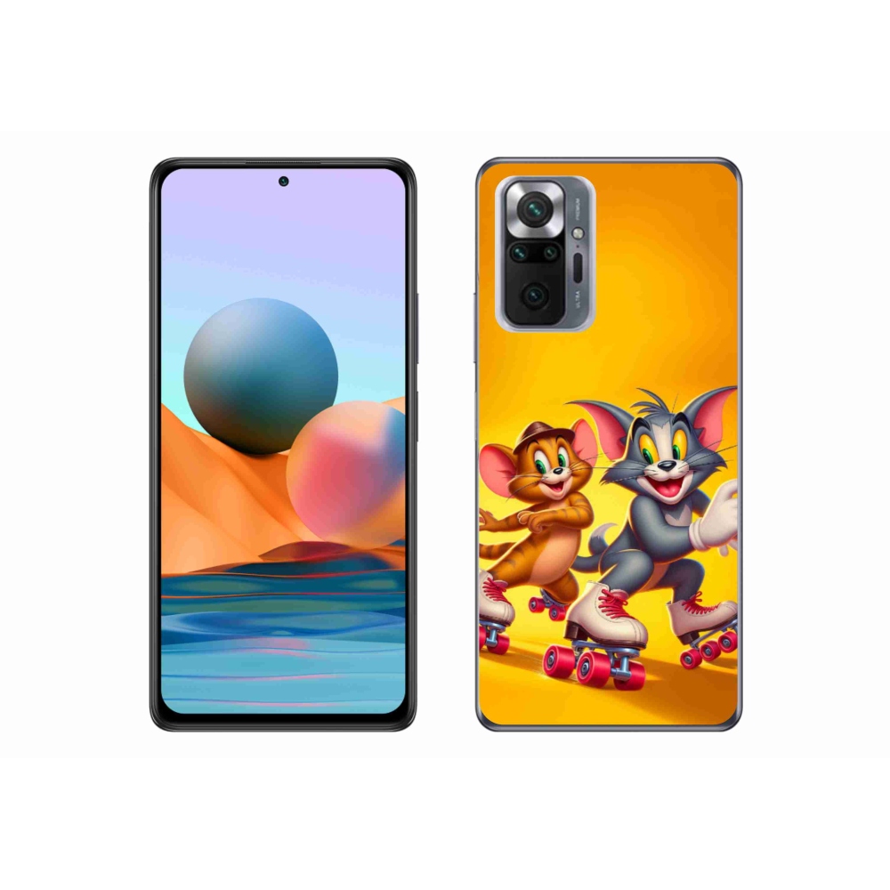 Gelový kryt mmCase na Xiaomi Redmi Note 10 Pro - tom a jerry