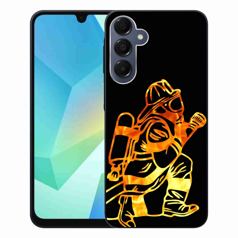 Gelový kryt mmCase na Samsung Galaxy A16 4G/5G - hasič 1