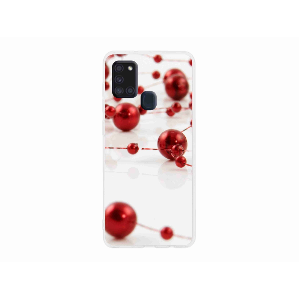 Gelový kryt mmCase na Samsung Galaxy A21s - vánoční řetěz