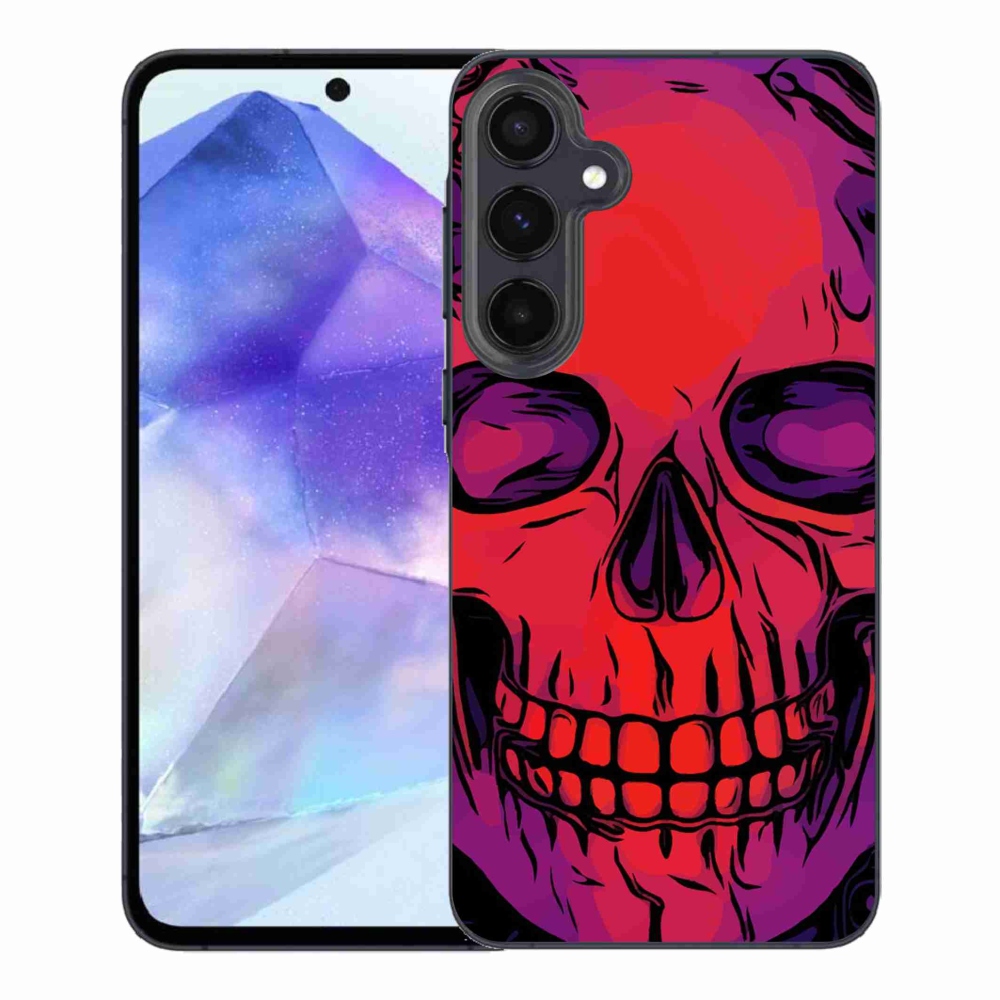 Gelový obal mmCase na Samsung Galaxy A55 5G - lebka