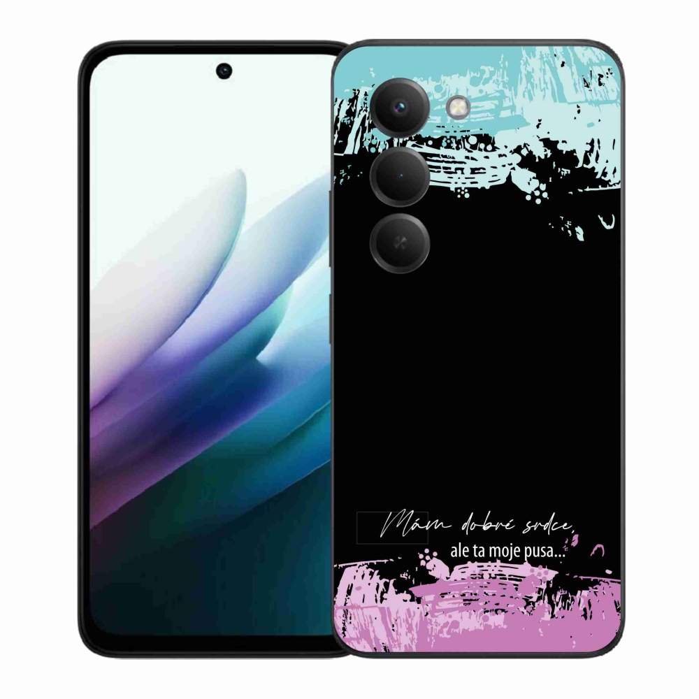 Gelový kryt mmCase na Xiaomi Redmi 15 4G/5G (171mm) - vtipný text 3 černé pozadí