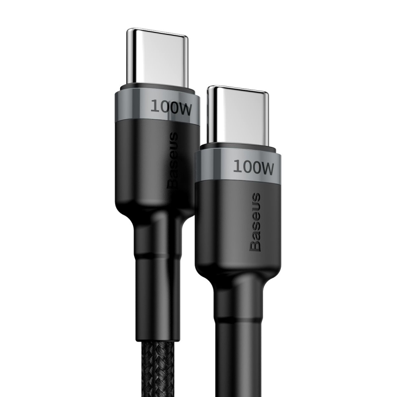 Baseus Cafule Flash Charging Datový Kabel USB-C - USB-C 100W 2m Gray/Black
