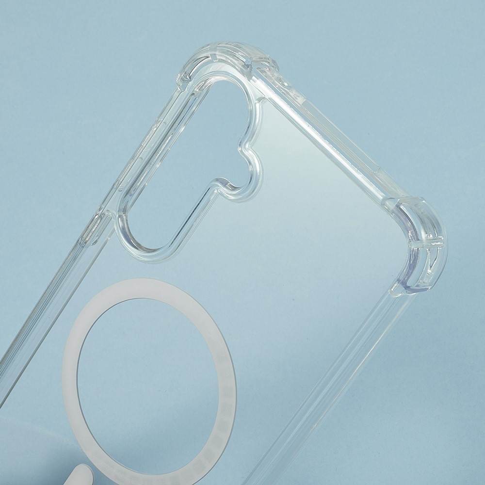 Průhledný gelový obal s MagSafe na Samsung Galaxy A17 5G s vyztuženými rohy